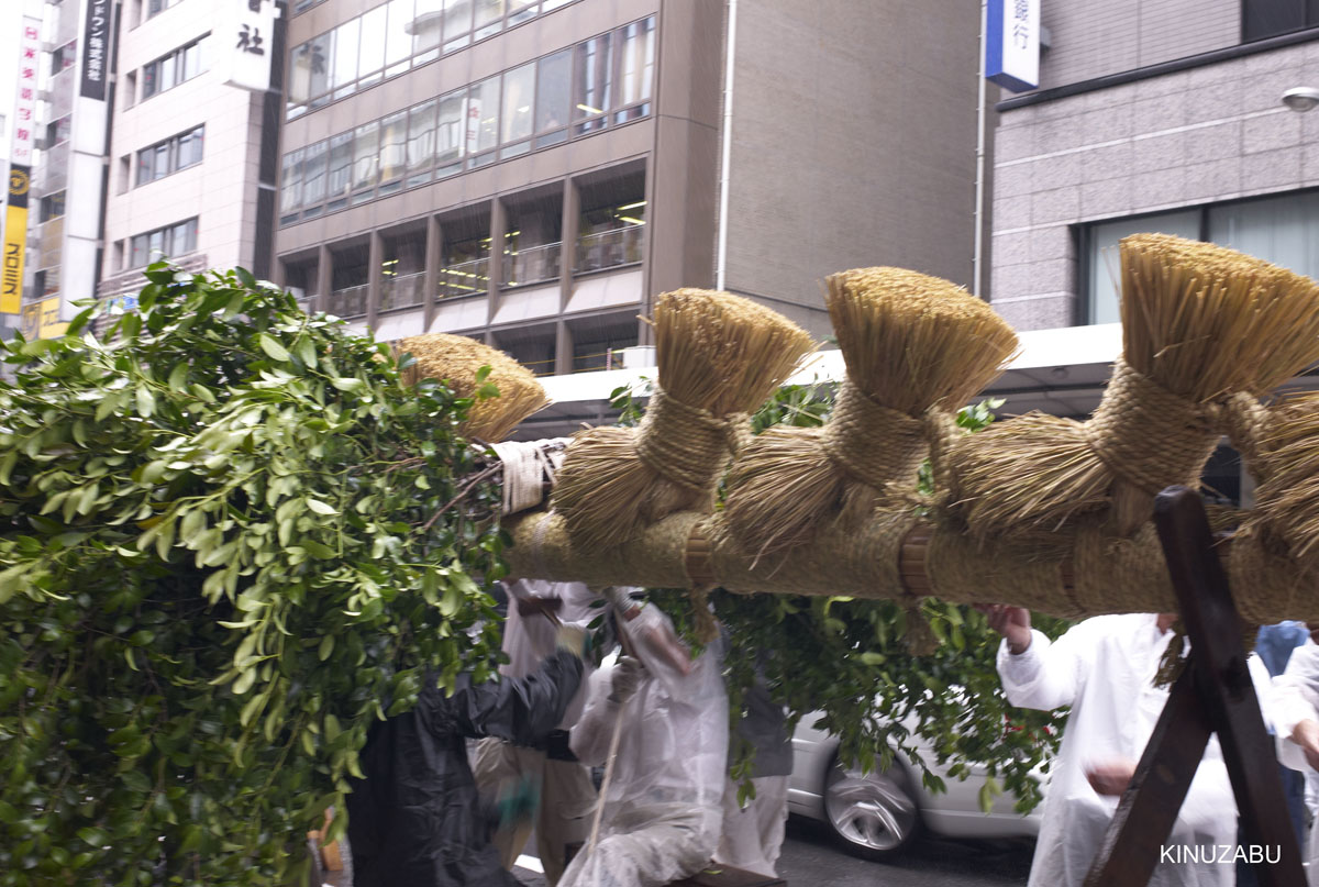 2010年京都祇園祭長刀鉾の鉾立て