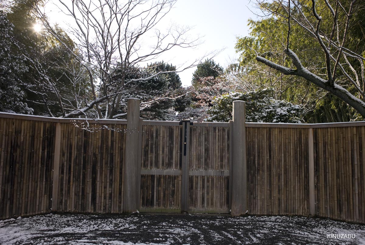 雪の桂離宮参観